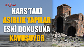 Kars'taki asırlık yapılar eski dokusuna kavuşuyor